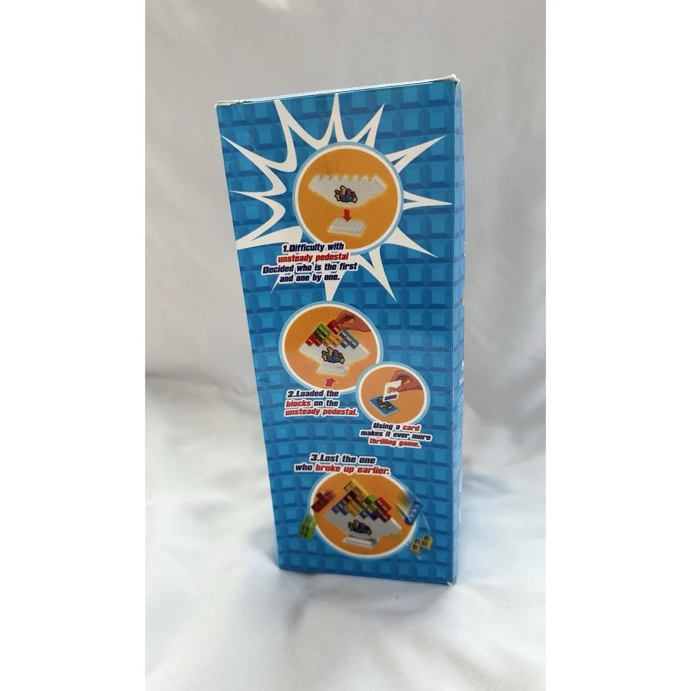 48PCS Tetra Tower Balance‎ Stacking Blocks Puzzle Kids Game Family Educational